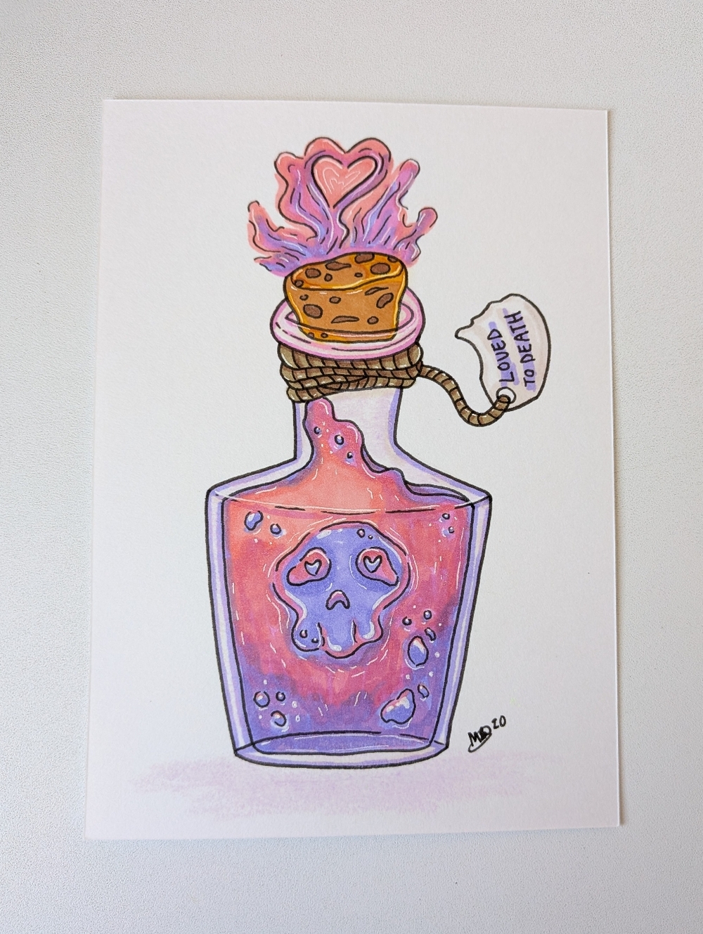 Original Til Death Love Potion Marker Illustration By Mattoodles